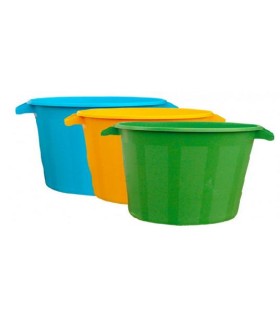 CUBO BASURA 95 Litros AZUL S/TAPA