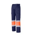 PANTALON ALTA VIS. EN471 NARANJA - AZUL  1061 TXL