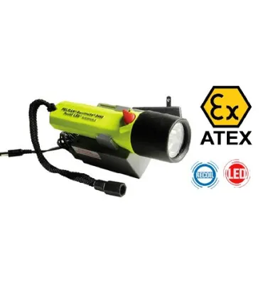 LINTERNA RECARGABLE ATEX-ZONA 1 LED AMARILLA