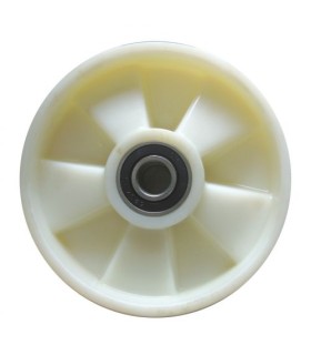RUEDA NYLON TRANSPALETA 200x50 EJE 20 CON RODAMIENTOS