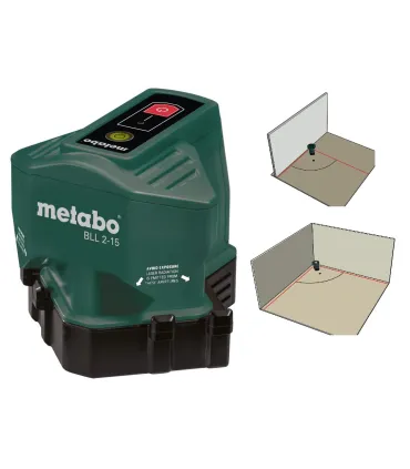 NIVEL LASER METABO BLL2-15 15Mt  DE 2 LINEAS 90º