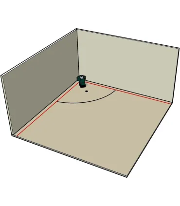 NIVEL LASER METABO BLL2-15 15Mt  DE 2 LINEAS 90º