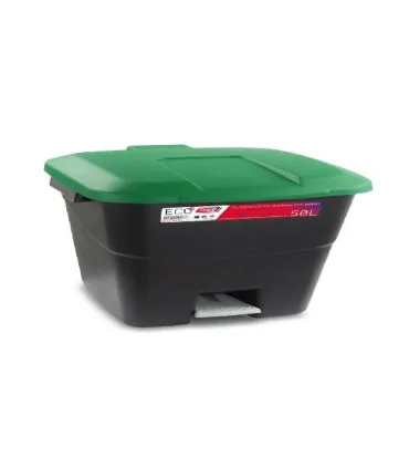 CUBO PLASTICO 50lts  PEDAL+TAPA VERDE