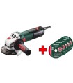 PACK RADIAL METABO W9-125 QUICK 900W Ø125MM + 100 DISCOS FINOS