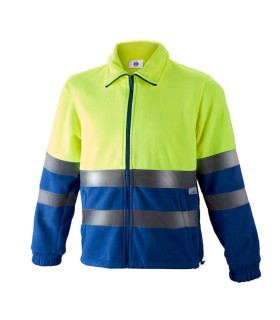 CHAQUETA POLAR ALTA VIS. AMARILLO  -  AZUL T.S