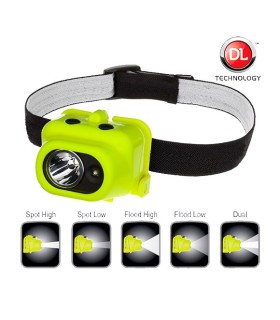 LINTERNA FRONTAL ATEX-Zona 0 NIGHTST LED 160LUX 3xAAA. AMARILLA