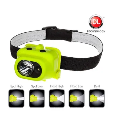 LINTERNA FRONTAL ATEX-Zona 0 NIGHTST LED 160LUX 3xAAA. AMARILLA