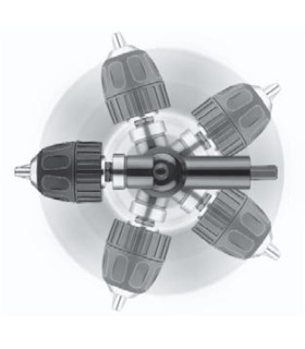 CABEZAL ANGULAR GIRO 360 GRADOS TALADRO C/PORTABROCAS 1,5-10mm