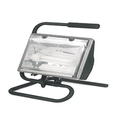 FOCO BAJO CONSUMO L.FRIA 2X26W NEGRO C/SOP **OUTLET