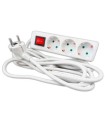 BASE MULTIPLE 3 ENCHUFES + INT + CABLE 5 METROS