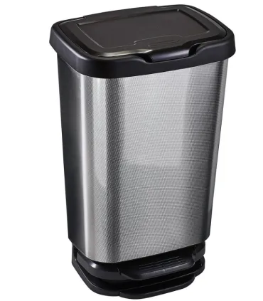 CUBO/ PAPELERA INOX 40 LTS. PEDAL+TAPA