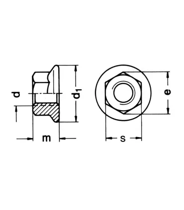 TUERCA C/ARANDELA 6923 ZIN.M-12