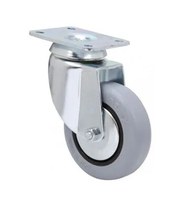 RUEDA GIRAT. 10BH100CP-PLGI GOMA GRIS ALEX 3-0004