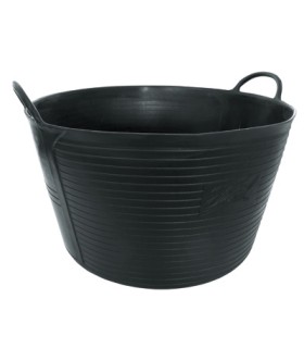 CAPAZO PLASTICO CULO PLANO 440x330 42L NEGRO
