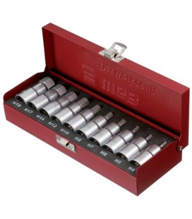 JUEGO 10 VASOS 1/2" ALLEN (4-5-6-7-8-10-12-14-17-19)