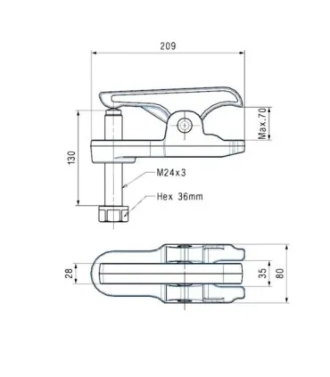 EXTRACTOR ROTULAS 36X70