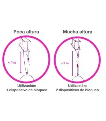 KIT SUSTENTACION 100 BLOQUEOS + 150m CABLE 1,5mm carga 35Kg