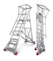 ESCALERA ALUMINIO ALMACEN 3 PELDAÑOS ALT.TRABAJO 2,54Mt. PLEGABLE