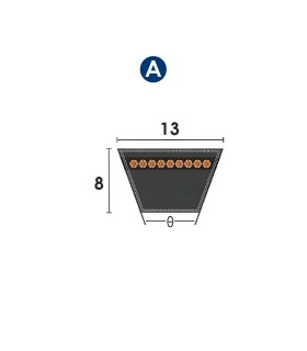 CORREA TRAPECIAL A 112 13x8x2845 Li