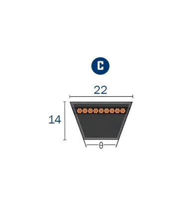 CORREA TRAPECIAL C 66 22x14x1676 Li