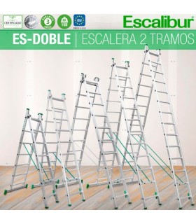 ESCALERA ALUM.TRANSFORMABLE Mod.11924 2T 3,48 Mtrs