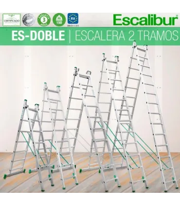 ESCALERA ALUM.TRANSFORMABLE Mod.11924 2T 3,48 Mtrs