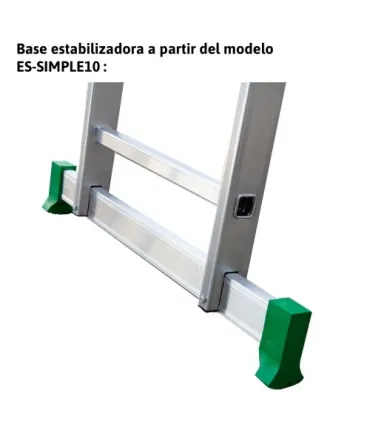 ESCALERA ALUM. TRANSF. 2 TRAMOS 10+10 PELDAÑOS