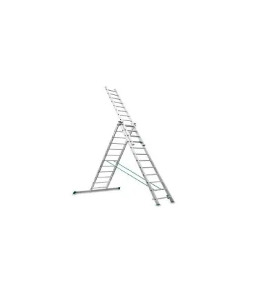 ESCALERA ALUMINIO TRANSF.3 TRAMOS 9+9+9 PELDAÑOS