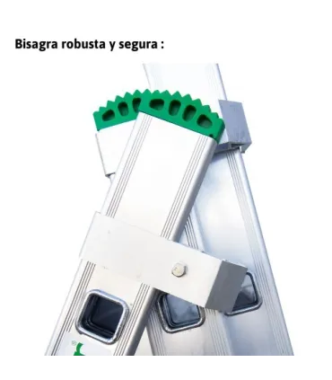 ESCALERA ALUMINIO TRANSF.3 TRAMOS 10+10+10 PELDAÑOS