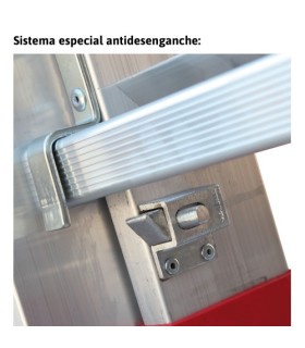 ESCALERA TRANSFORMABLE 2 TRAMOS 7+8PELD 3,92Mt EN1408