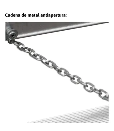ESCALERA TIJERA DOBLE 5+5 PELDAÑOS ANCHO ALTURA: TJO 2,3M PLEG 1,20MT