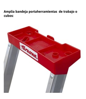 ESCALERA ALUM.TIJERA Mod.408 8 Peldaño+Barand sup