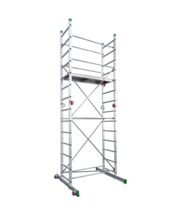 ANDAMIO ALUMINIO 2x7 SUPER BASE 500x1400 ALTO TRABAJO 4 METROS