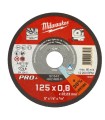 **K** CAJA 50 DISCOS 125x0,80x22 MILWAUKEE CORTE METAL EXTRA FINO