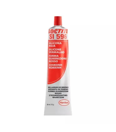 ADH.SELLADOR 596 SILICONA ROJA AUTONIVELABLE 80GR