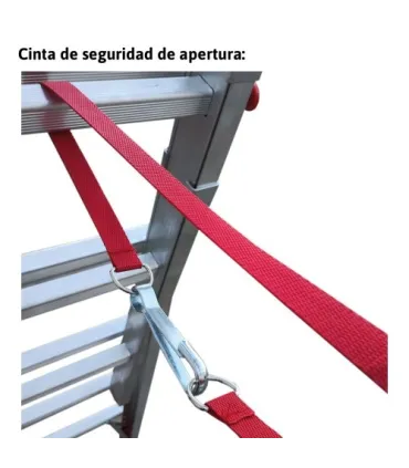 ESCALERA TELESCOPICA TIJERA 2,40m PLEGADA 1,5m ESTIR.5,20m