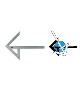 ESCUADRA BUSCACENTROS 125x50mm PARA Ø100MM