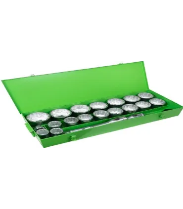 JUEGO LLAVES VASO 1"-22 PCS JBM 36-80MM HEX