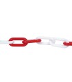 M.CADENA PVC PROTECCION ROJA/BLANCA 6mm