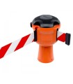 CARCASA RETRACTIL D150 CON 9M CINTA BLANCO / ROJO