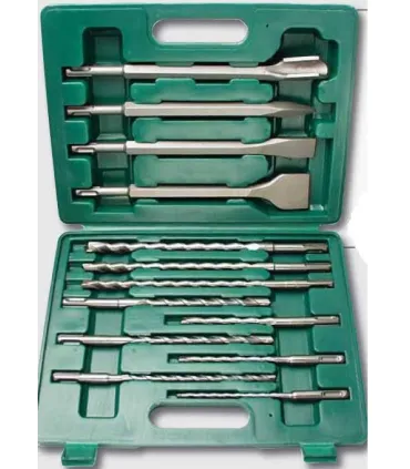 KIT 9 BROCAS+4 CINCELES SDS PLUS