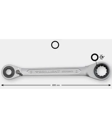 LLAVE CARRACA 4 EN 1 10x13x17x19