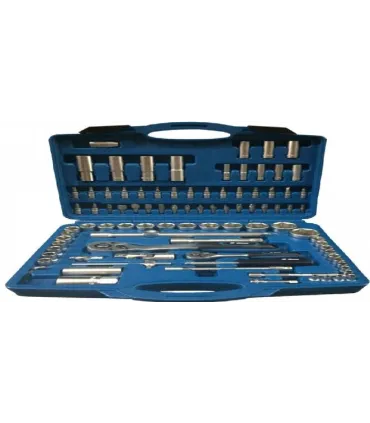 MALETA 94 pcs VASOS SINEX 1/2"+ 1/4" Carracas 72 dientes