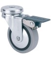 RUEDA GIRAT. AGUJ.PASANTE+ FRENO Ø50MM 1-0551 22Kg
