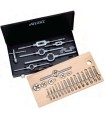 JUEGO MACHOS Y COJINETES PULGADAS BSW 1/8"-1/2" (7 MEDIDAS)