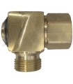 RACOR GIRATORIO 90º LATON 1/2 M-H 250Bar