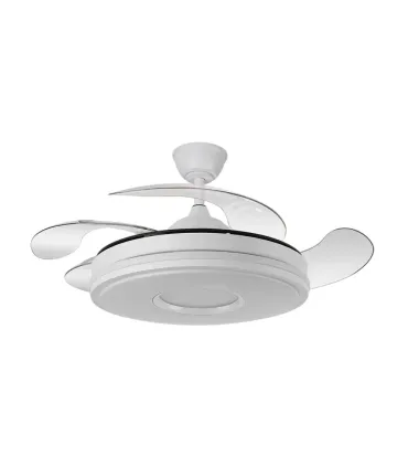 VENTILADOR TECHO LUZ+ ASPAS DESPLEGABLES 49-108cm