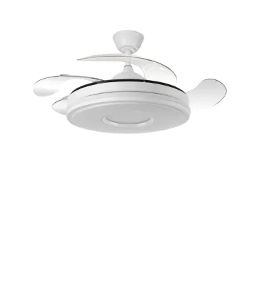 VENTILADOR TECHO LUZ+ ASPAS DESPLEGABLES 49-108cm