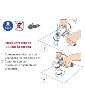 CORONA DIAMANTE M14 Ø 68 CORTE EN SECO
