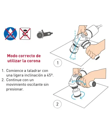 CORONA DIAMANTE M14 Ø 68 CORTE EN SECO